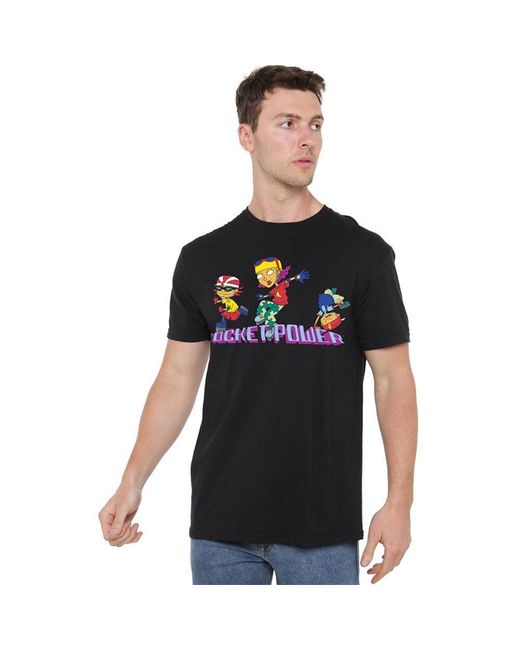 Other Black Rocket Power Otto Reggie And Twister Skate T Shir for men