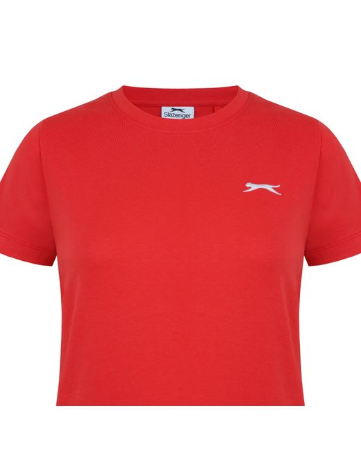 Slazenger 1881 Red Crew Neck Tee