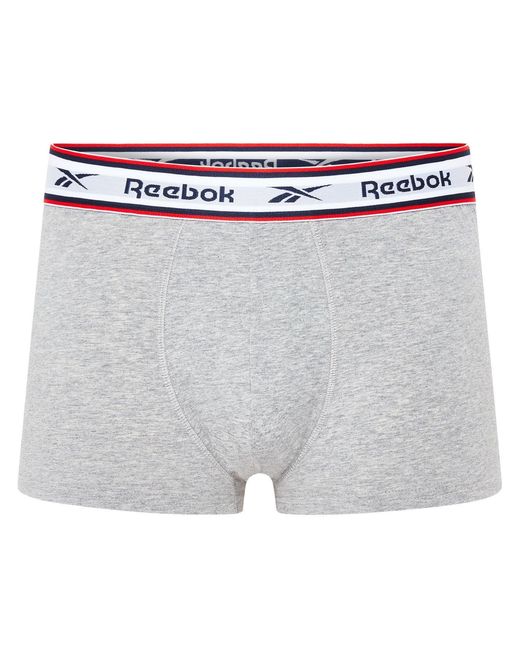 Reebok White 3 Pack Boxer Shorts Barlow for men