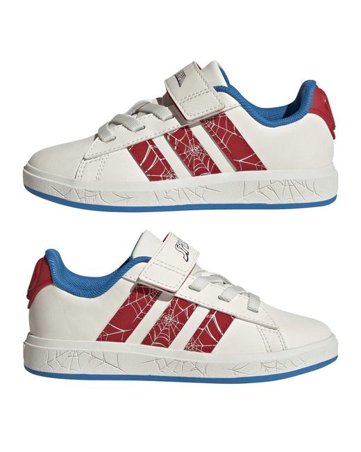 Adidas Multicolor Grand Court Spider- Low-Top Trainers for men