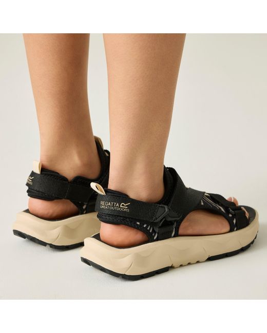 Regatta Black Lito Sandals