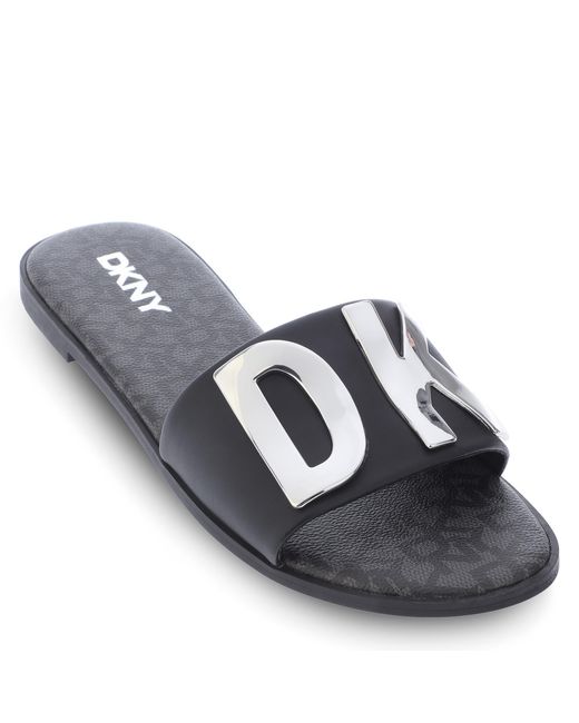 DKNY Blue Wanda 2 Flat Sliders