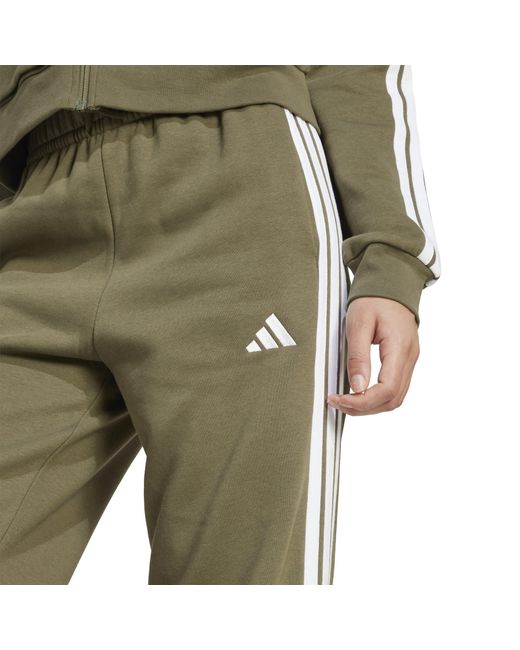 Adidas Green Essentials Wide Leg Fleece Pant