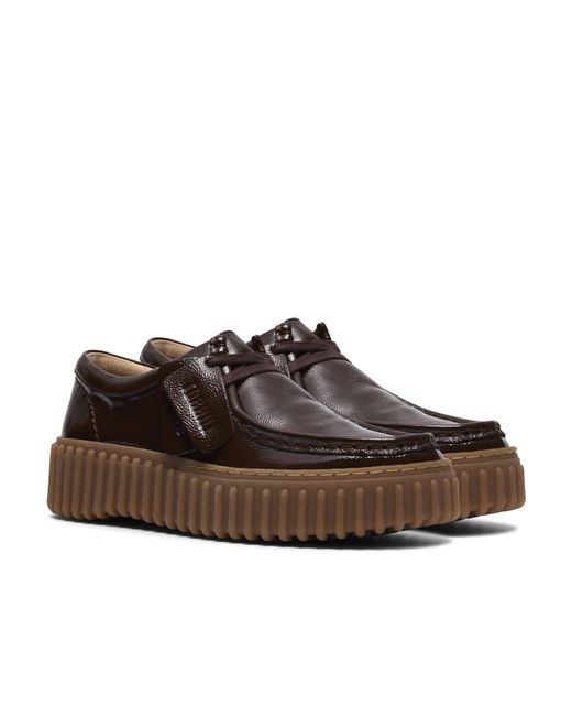 Clarks Brown Moc Toe Formal Shoes