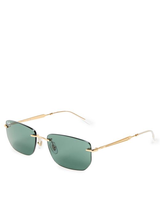 Ray-Ban Green Rectangle Sunglasses