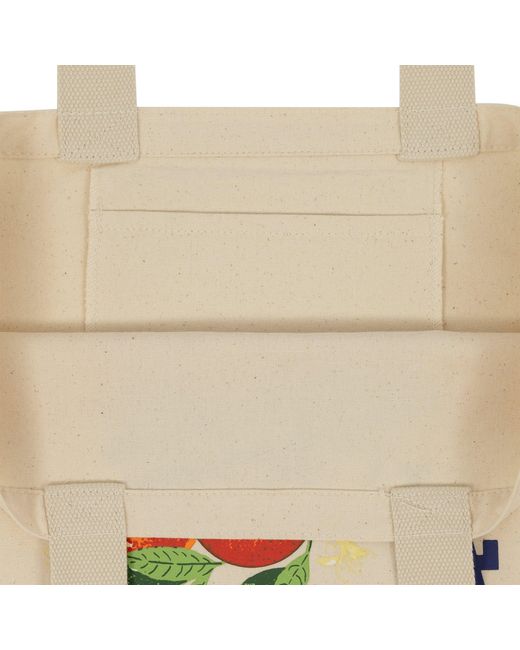 KTZ White Fruit Canvas Tote Bags