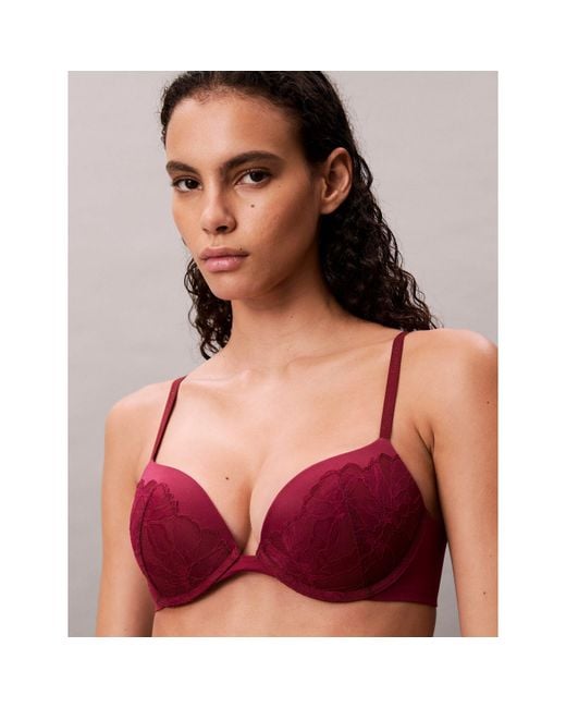 Calvin Klein Purple Perffit Plunge Bra
