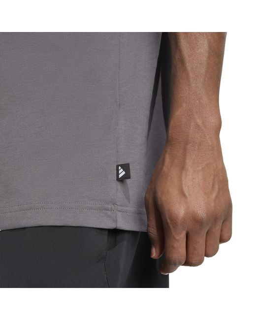 Adidas Gray Graphic Logo T-Shirt for men
