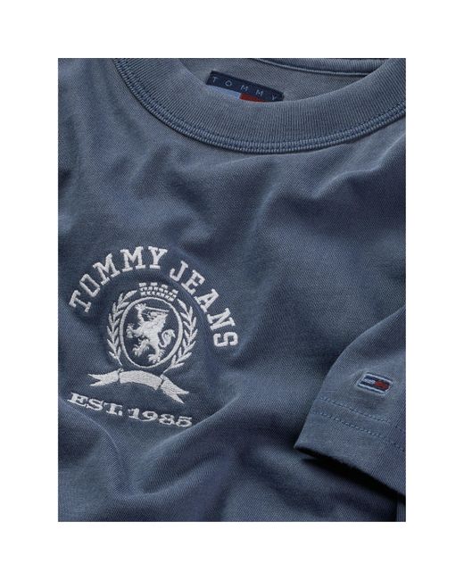 Tommy Hilfiger Blue Varsity Crest Crew Neck T-Shirt