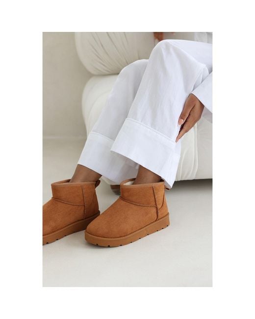 Where's That From White Where's Fur Lining Ankle Boots