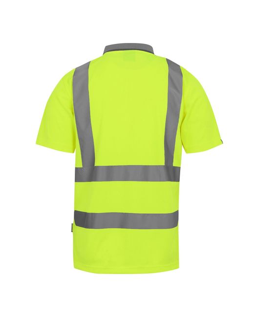 Regatta Yellow Hi-Vis Pro Contract Polo for men