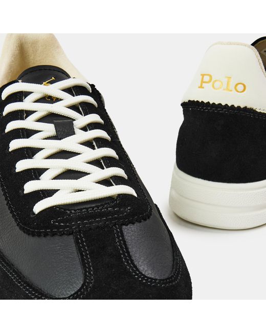 Polo Ralph Lauren Black Bedford Low-Top Trainers for men