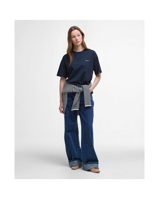 Barbour Blue Jema Oversized T-Shirt