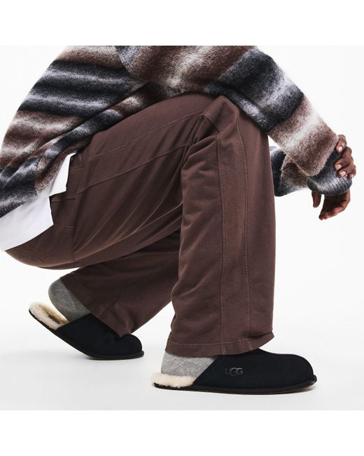 Ugg Black Scuff Shearling-lined Mule Slippers for men