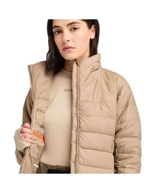 Timberland Brown Bear Head Recycled Down Lightweight Jacket