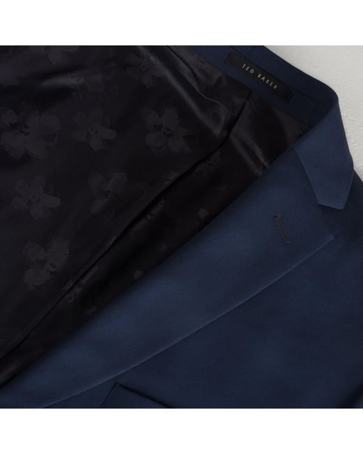Ted Baker Blue Perthjr Twill Suit Jacket for men
