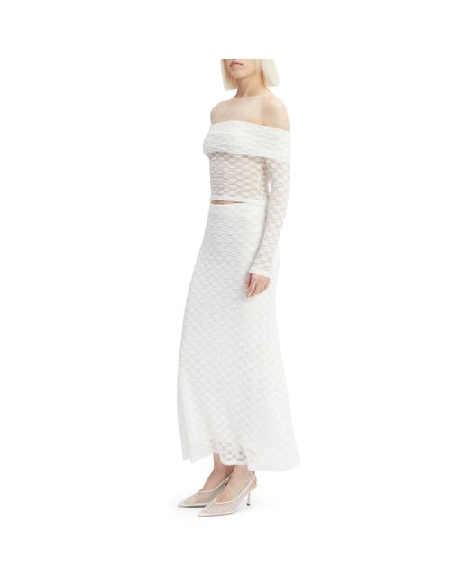 Bardot White Adoni Off The Shoulder Top