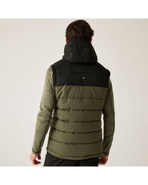 Regatta Green Aldthorn Bodywarmer Water-Repellent Insulated Sleeveless Gilet for men
