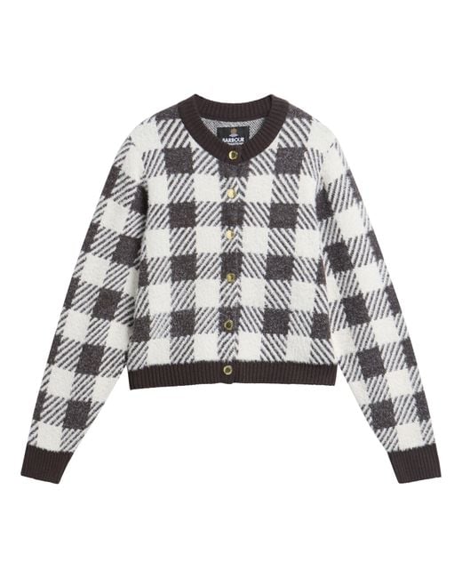 Barbour Gray B.Int Halina Knt Car Ld64