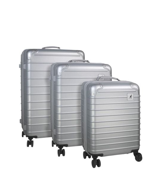 Kangol Gray Adults Hard Suitcase