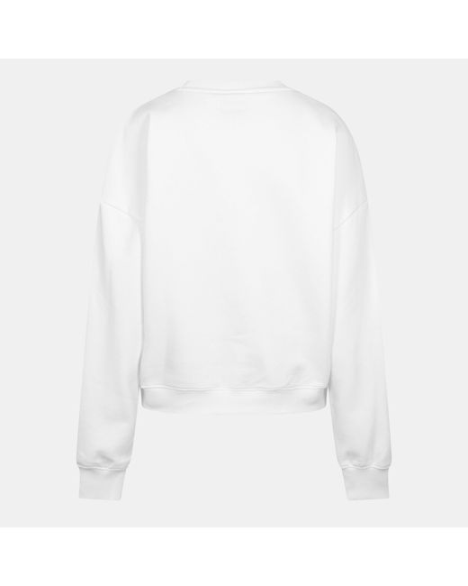 Guess White Triangle Icon Sweatshirt