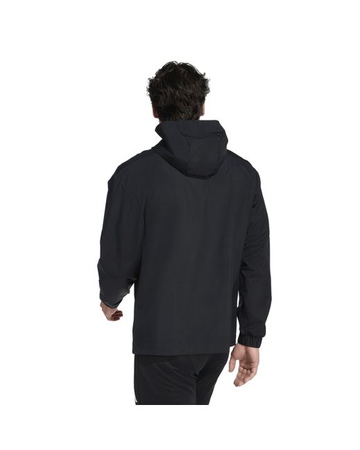 Adidas Blue Entrada 22 All Weather Water And Wind Resistant Rain Anorak for men