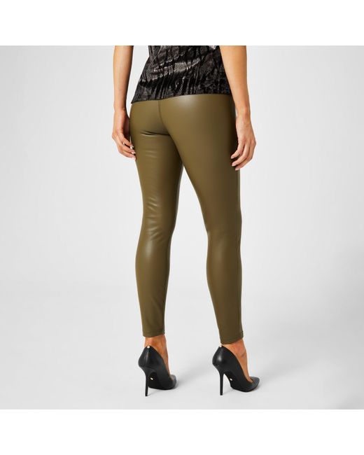 Biba Brown Pu Stretch Legging