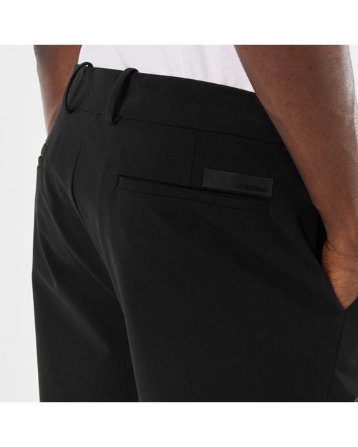 Roberto Ricci Designs Black Surflex Technical Stretch Modern Tailored Fit Chinos for men
