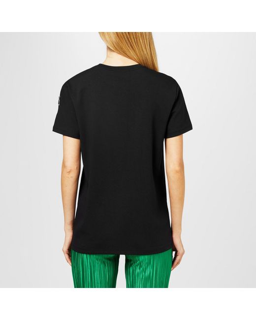 DKNY Black Oversized Varsity T-Shirt