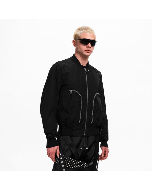 Rick Owens Black Bomber Jacket for men