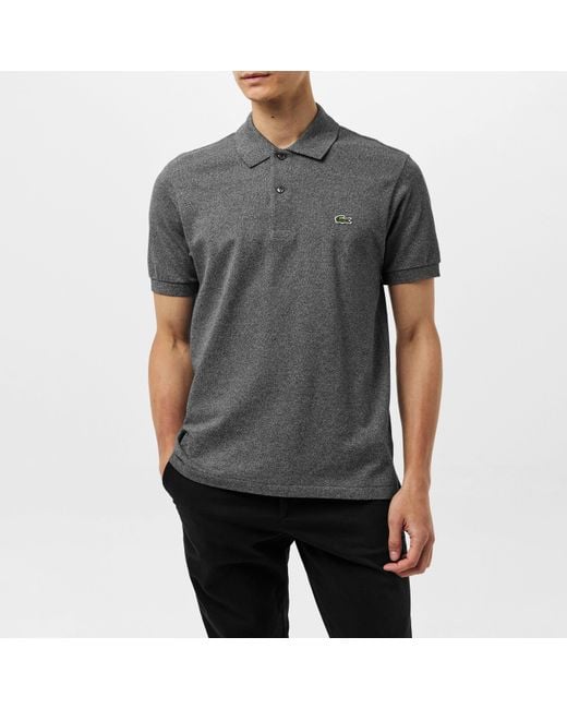 Lacoste Gray Classic Short Sleeve Polo Shirt for men