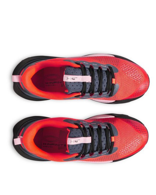 Under Armour Red Infinite Pro Trail Running Shoes Ares