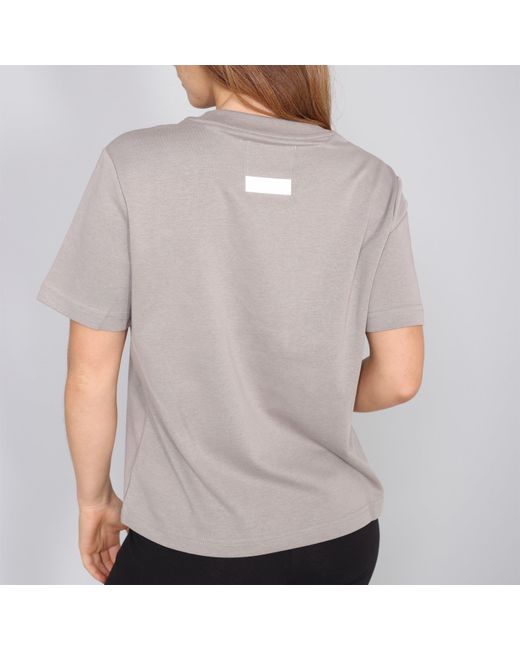 Blank Essentials Gray Blank Arched Print Puff T-Shirt Ladies