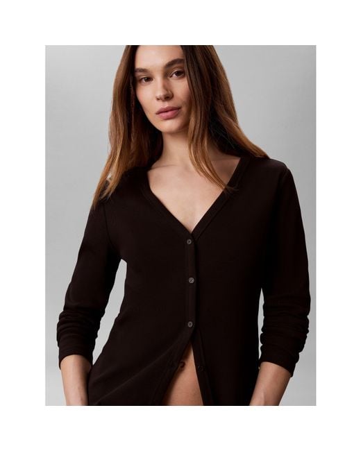 Calvin Klein Black Ckj Cardigan