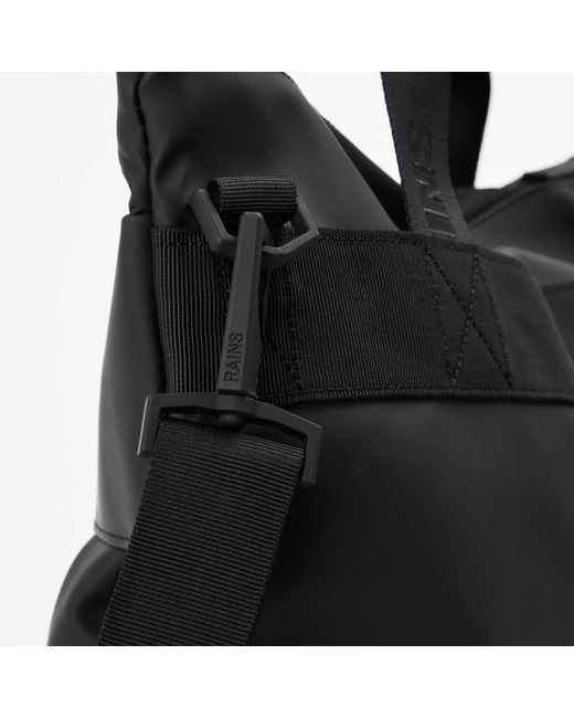 Rains Black Trail Tote Bag