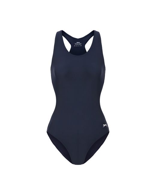 Slazenger 1881 Blue Racer Back Lycra Xtra Life Swimsuit Ladies