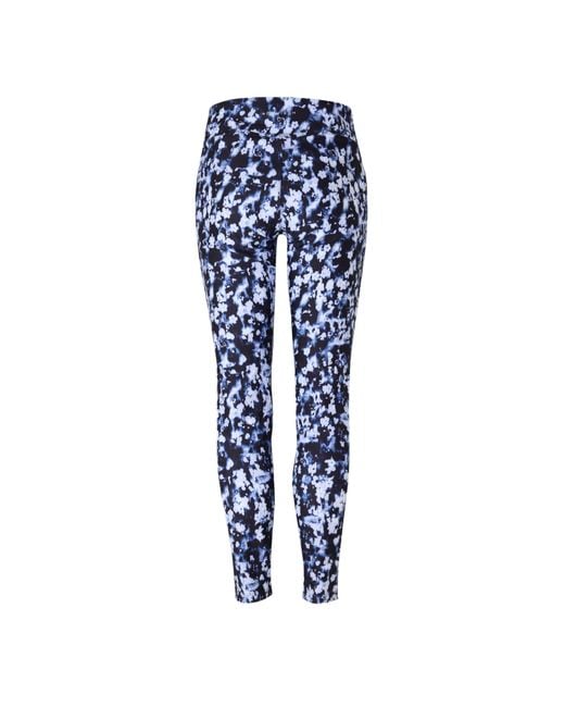 Röhnisch Blue Printed High Waisted Performance Gym Legging