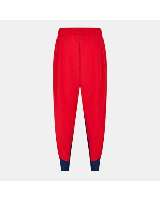 Adidas Red Closed Hem Fleece Joggers for men
