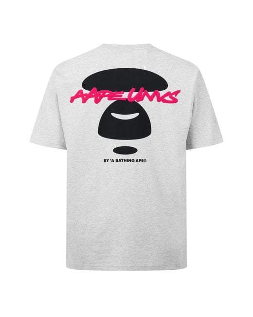 Aape White Bone Unvs Tee Sn63 for men
