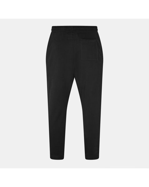 Jack Wills Black Jw Jacquard Open Hem Fleece Joggers for men