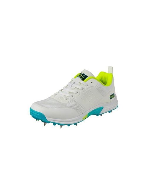 Gunn and Moore White Aion Cricket Spikes for men