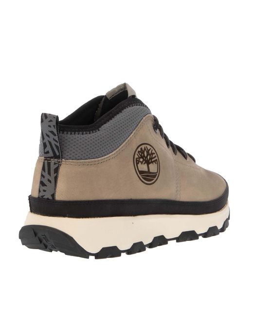 Timberland Brown Winsor Trail Mid Lace Trainers for men