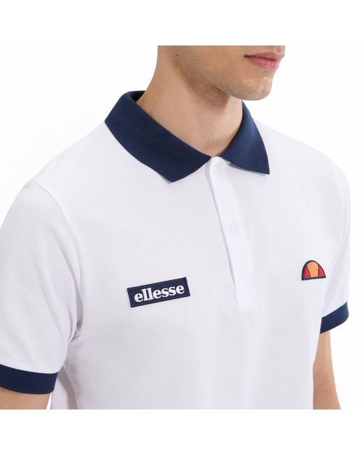 Ellesse Blue Short Sleeve Polo Shirt for men