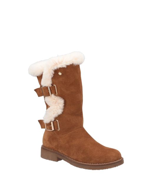 Hush Puppies Brown Megan Ladies Mid Boots