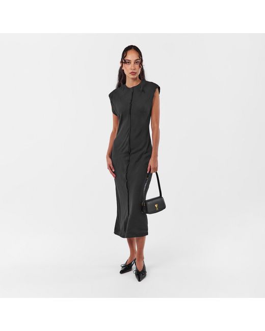 AMI Gray Long Maxi Dress