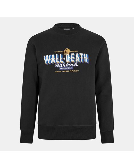 Barbour Blue B.Intl Wall Crew Sweatshirt for men