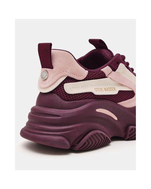 Steve Madden Purple Possession Chunky Trainers