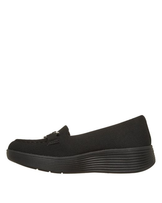 Skechers Black Slip On Trainers