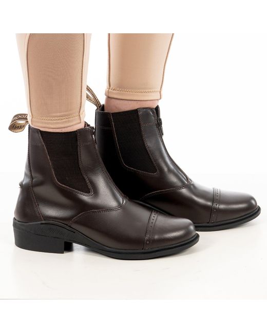 Brogini Brown Tivoli Zip Jodhpur Boots