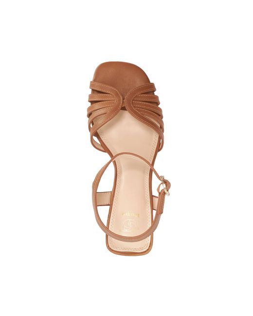 Dune Brown Jaelle Heeled Sandals